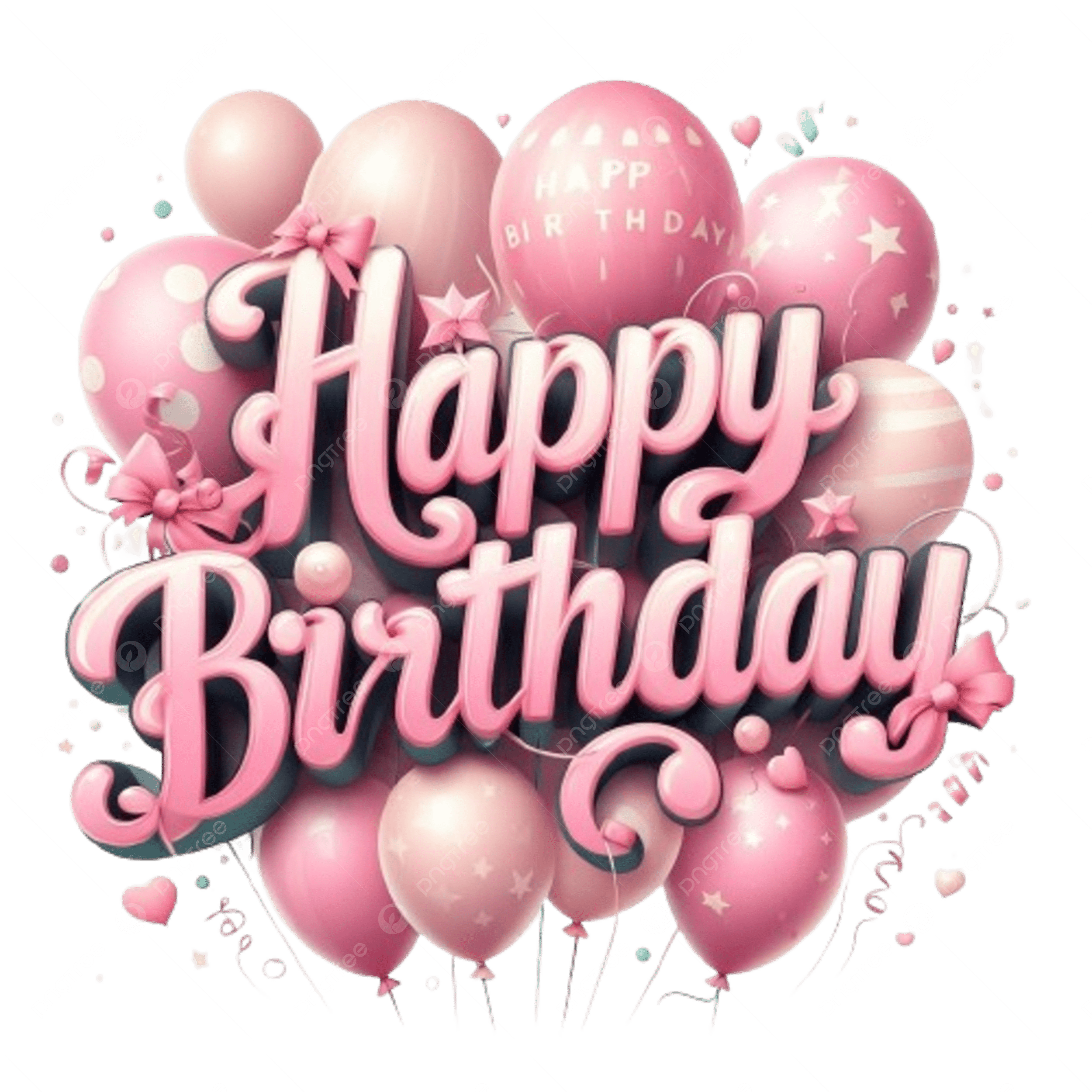 Happy Birthday, Ballons, Birthday PNG Transparent Image and Clipart for  Free Download
